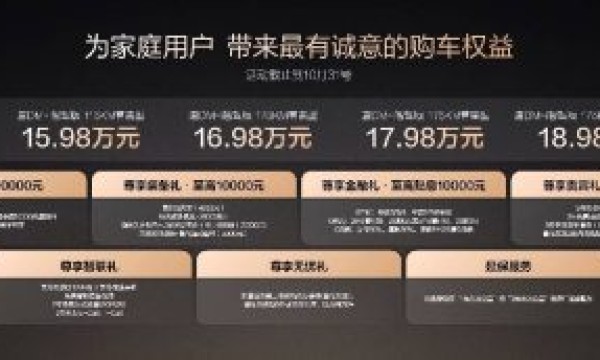 唐DM-i智驾版 175KM长续航版上市售价17.98万起，引领家庭出行新时代